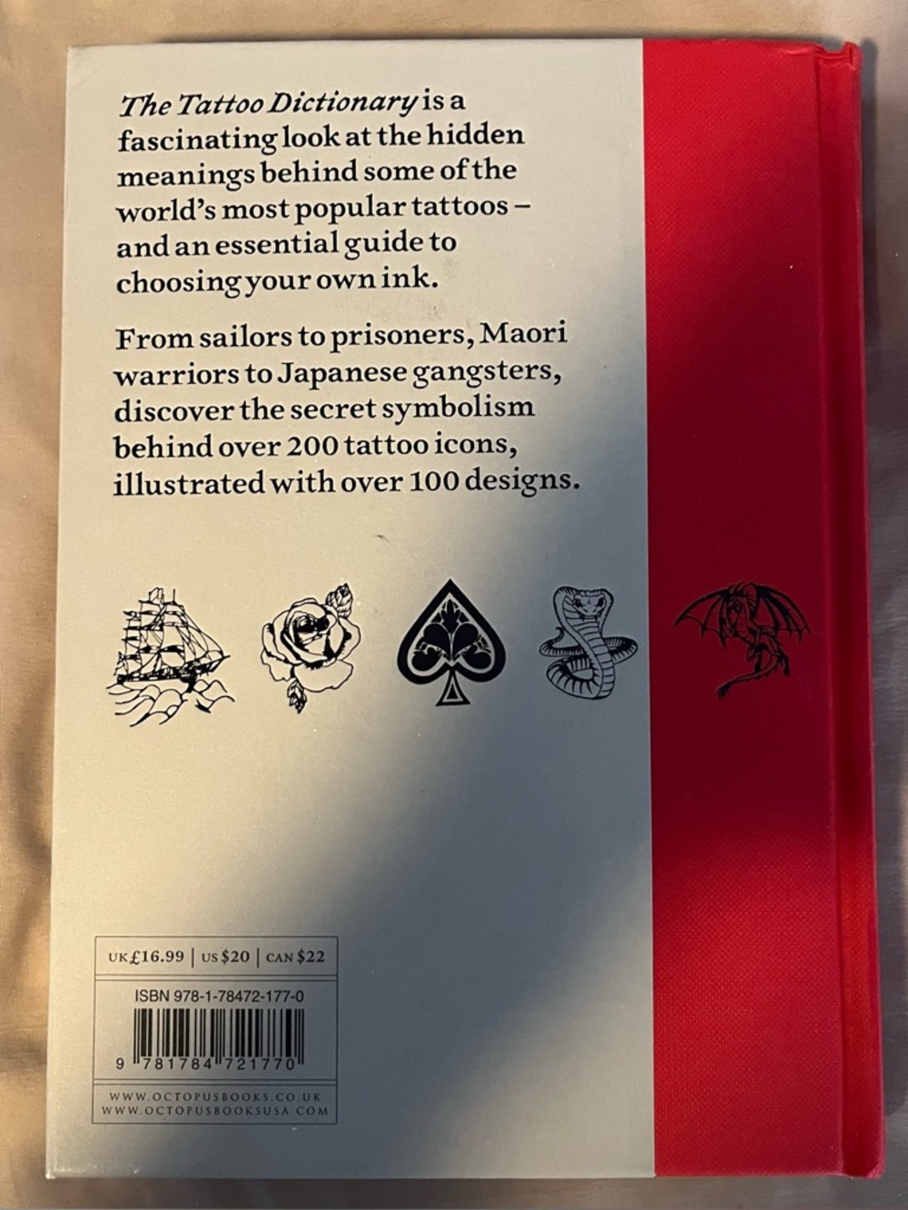 The Tattoo Dictionary Hardcover Book A-Z Guide To The Secret Language Of Tattoos - Picture 10 of 12